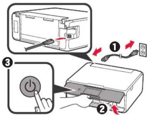 CANON Pixma TS8000 - Removing Packing Materials/Turning on the Printer - 5