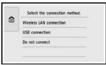 CANON Pixma TS8000 - Tryck på anslutningsmetoden för skrivaren. - 1