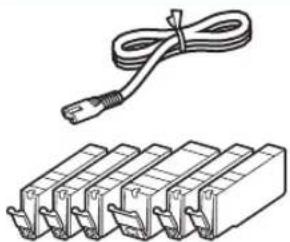 CANON Pixma TS8000 - Comprobación de los elementos suministrados - 1