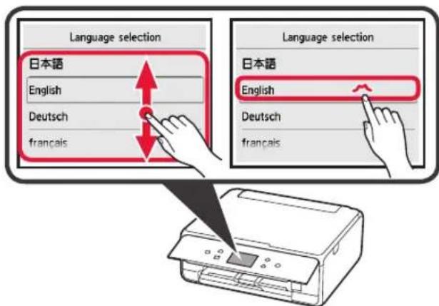 CANON Pixma TS6000 - Rimozione del materiale di imballaggio/ Accensione della stampante - 6