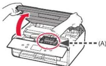 CANON Pixma TS6000 - Removendo os materiais de embalagem/ligando a impressora - 12