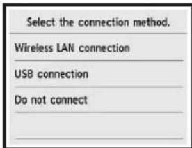 CANON Pixma TS6000 - Tap your printer connection method. - 1