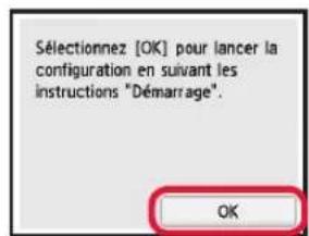 CANON Pixma TS6000 - Retrait des matériaux d'emballage / Mise sous tension de l'imprimante - 9