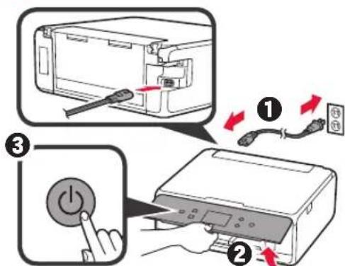 CANON Pixma TS6000 - Pakkaismateriaialien irrotus / virran kytkeminen tulostimeen - 5