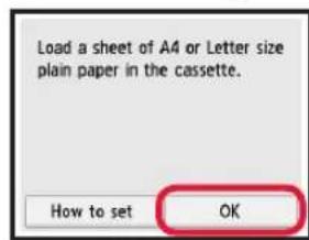 CANON Pixma TS6000 - Loading Paper / Aligning the Print Head - 8