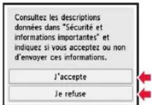 CANON Pixma TS6000 - Retrait des matériaux d'emballage / Mise sous tension de l'imprimante - 8