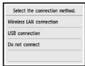 CANON Pixma TS6000 - Toccare il metod di connessione della stampante. - 1