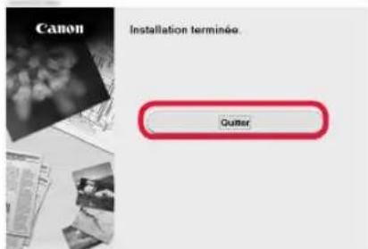 CANON Pixma TS6000 - Si I'ecran suivant s'affiche, cliquez sur Quitter. - 1