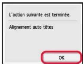 CANON Pixma TS6000 - Chargement du papier / Alignment de la tete d'impression - 12