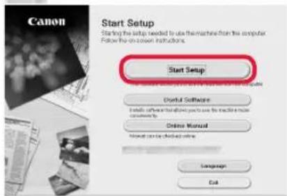 CANON Pixma TS6000 - Click Start Setup. - 1