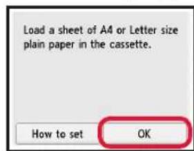 CANON Pixma TS6000 - Carga de papel y alineación del cuestion de impresión - 8