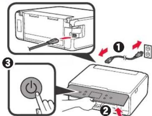 CANON Pixma TS6000 - Removendo os materiais de embalagem/ligando a impressora - 5