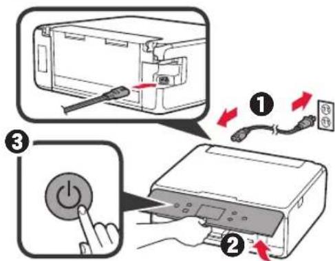 CANON Pixma TS6000 - Removing Packing Materials/Turning on the Printer - 5