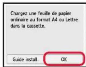 CANON Pixma TS6000 - Chargement du papier / Alignment de la tete d'impression - 8