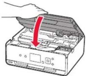CANON Pixma TS5000 - Removendo os materiais de embalagem/ligando a impressora - 4