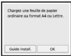 CANON Pixma TS5000 - Chargement du papier / Alignment de la tete d'impression - 8