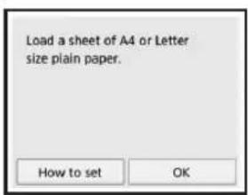 CANON Pixma TS5000 - Loading Paper / Aligning the Print Head - 8