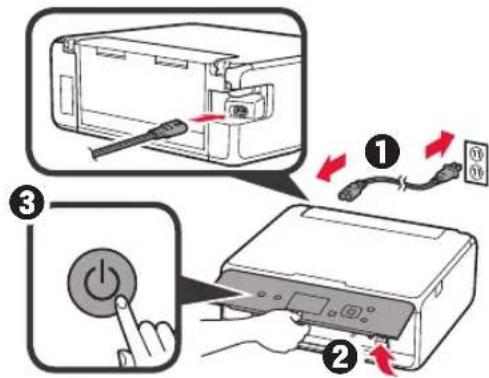 CANON Pixma TS5000 - Removing Packing Materials/Turning on the Printer - 5