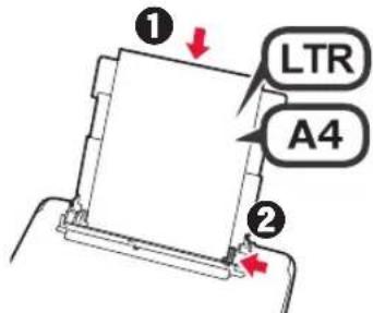CANON Pixma TS5000 - Carregando papel/alinhando aCESSA de impressao - 5