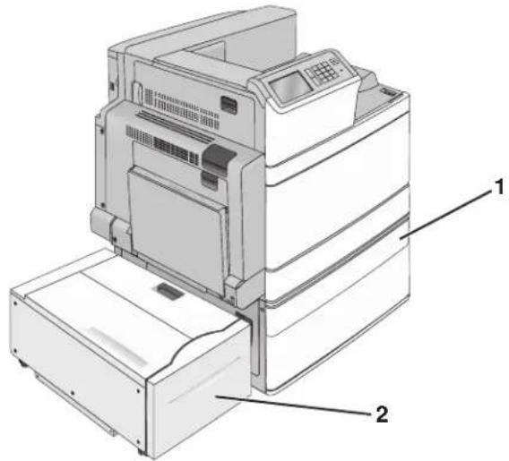 LEXMARK C950 - Installation des tiroirs optionnels - 1