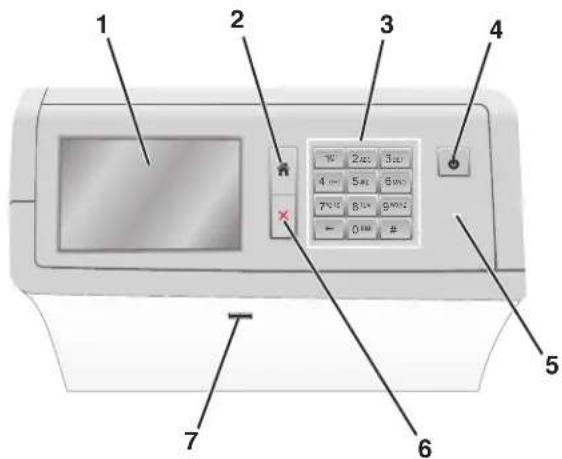 LEXMARK C950 - A partir du panneau de commandes de l'imprimante - 1