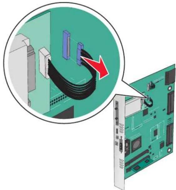 LEXMARK C950 - Retrait du disque dur de l'imprimante - 1