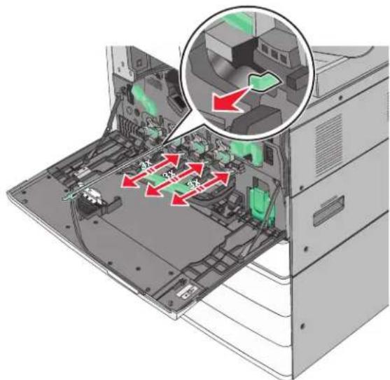 LEXMARK C950 - Remplacement de la bouteille de récapération de toner - 7