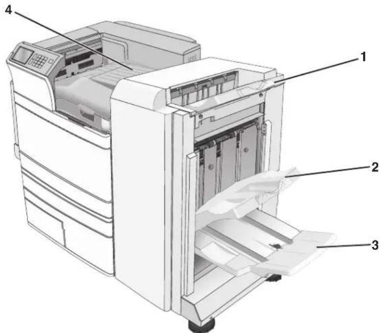 LEXMARK C950 - Fonctionnalités de finition prises en charge - 1