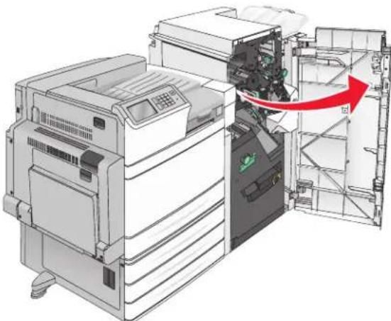 LEXMARK C950 - Remplacement de la cartouche d'agrafes dans l'agrafeuse standard - 1