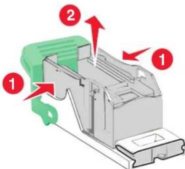LEXMARK C950 - Remplacement de la cartouche d'agrafes dans l'unité d'agrafage de livrets - 6
