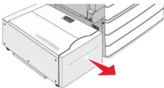 LEXMARK C950 - Bourrage papier dans le tiroir - 1