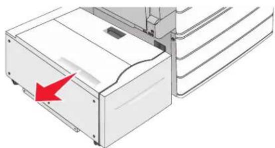 LEXMARK C950 - Bourrage papier dans le tiroir de sortie - 1