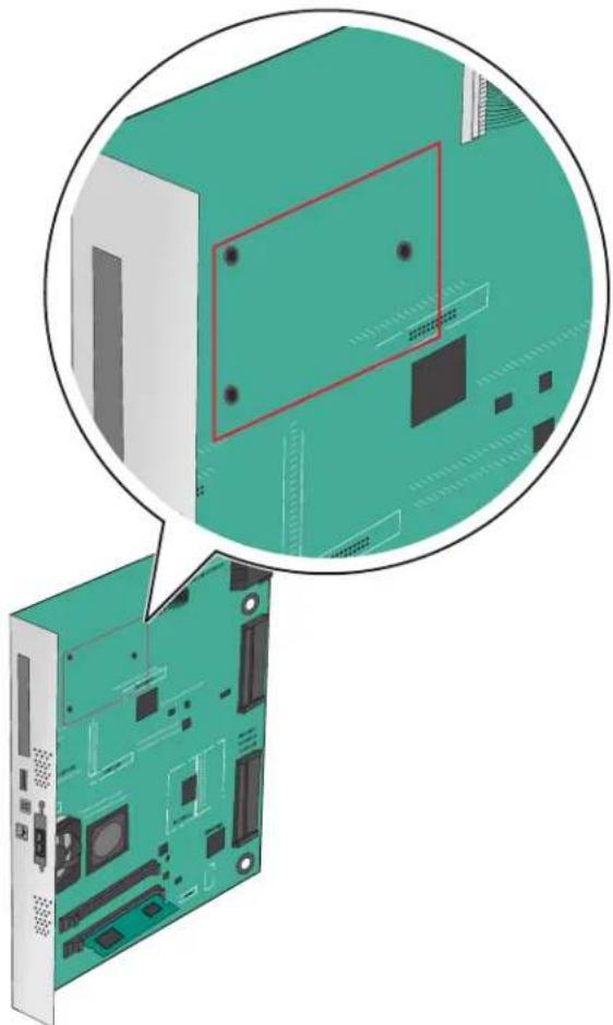 LEXMARK C950 - Installation d'un disque dur sur l'imprimante - 1