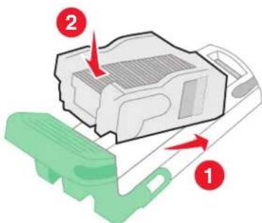 LEXMARK C950 - Remplacement de la cartouche d'agrafes dans l'agrafeuse standard - 5