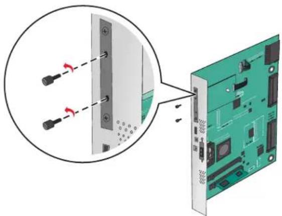 LEXMARK C950 - Installation d'un disque dur sur l'imprimante - 2