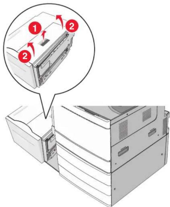 LEXMARK C950 - Bourrage papier sous la capot supérieur - 2