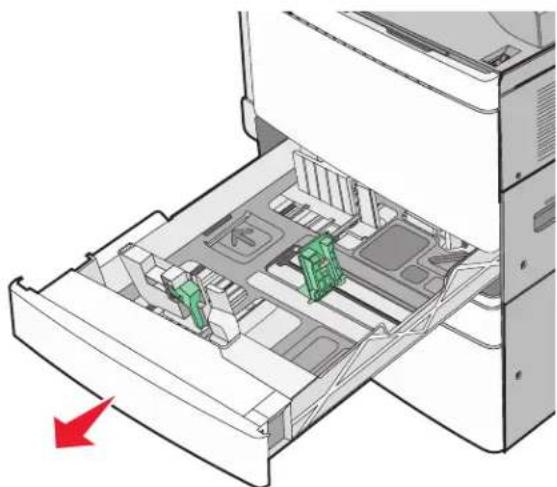 LEXMARK C950 - Chargement du tiroir 520 feuilles (standard ou optionnel) - 1