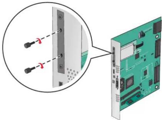 LEXMARK C950 - Installation d'un disque dur sur l'imprimante - 6