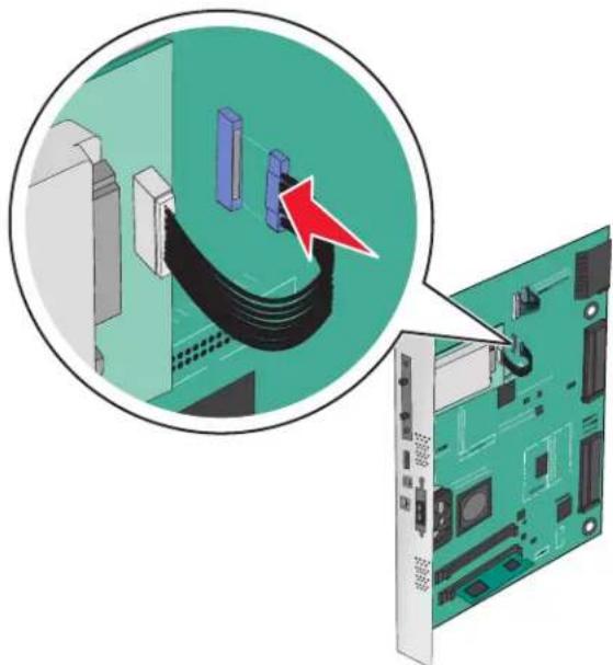 LEXMARK C950 - Installation d'un disque dur sur l'imprimante - 7