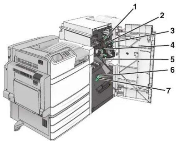LEXMARK C950 - Bourrage derrière la porte G - 2