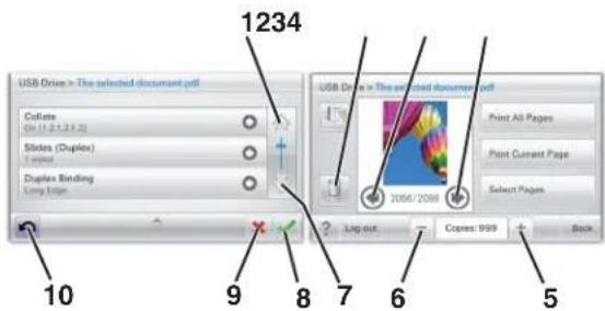 LEXMARK C925 - Exemple d'écran tactile - 1