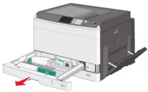 LEXMARK C925 - Chargement du tiroir 550 feuilles standard ou en option - 2