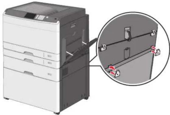 LEXMARK C925 - Installation d'un support d'imprimante et d'un tiroir en option - 14