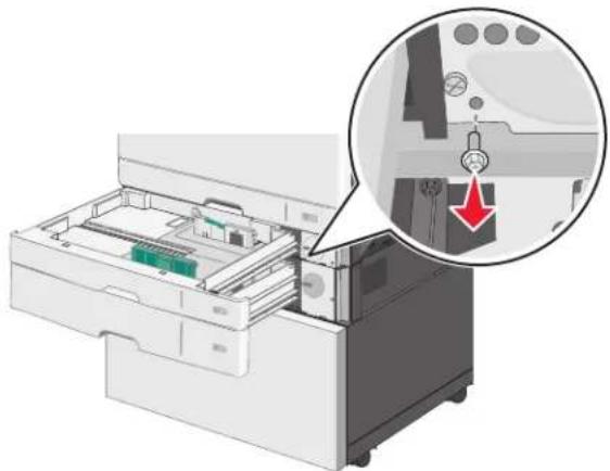 LEXMARK C925 - Installation d'un support d'imprimante et d'un tiroir en option - 7