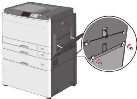 LEXMARK C925 - Installation d'un support d'imprimante et d'un tiroir en option - 15