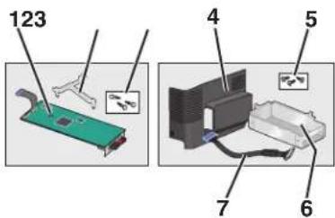 LEXMARK C925 - Installation d'un port internal solutions port - 4