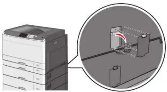 LEXMARK C925 - Installation d'un support d'imprimante et d'un tiroir en option - 12