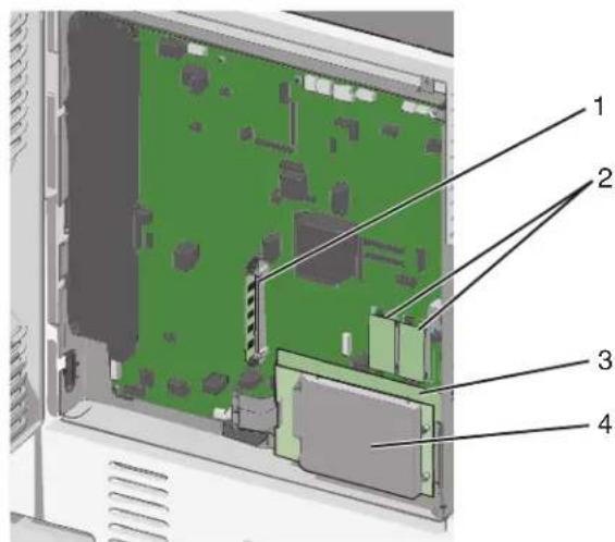 LEXMARK C792 - Accès à la carte logique - 3