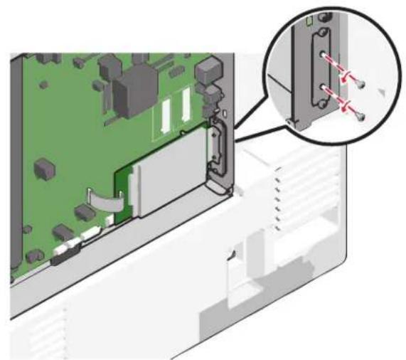 LEXMARK C792 - Installation d'un disque dur sur l'imprimante - 2