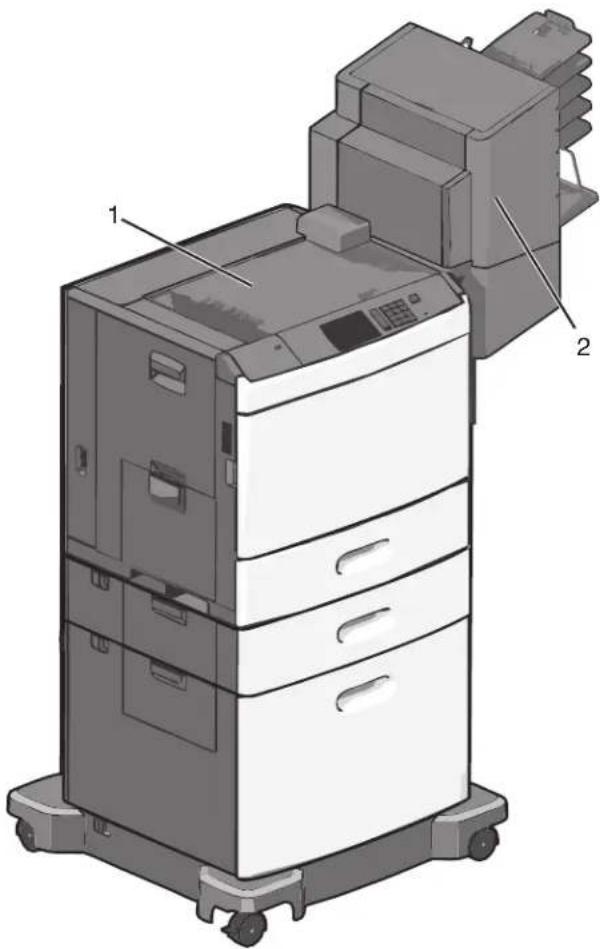 LEXMARK C792 - Fonctionnalités de finition prises en charge - 1